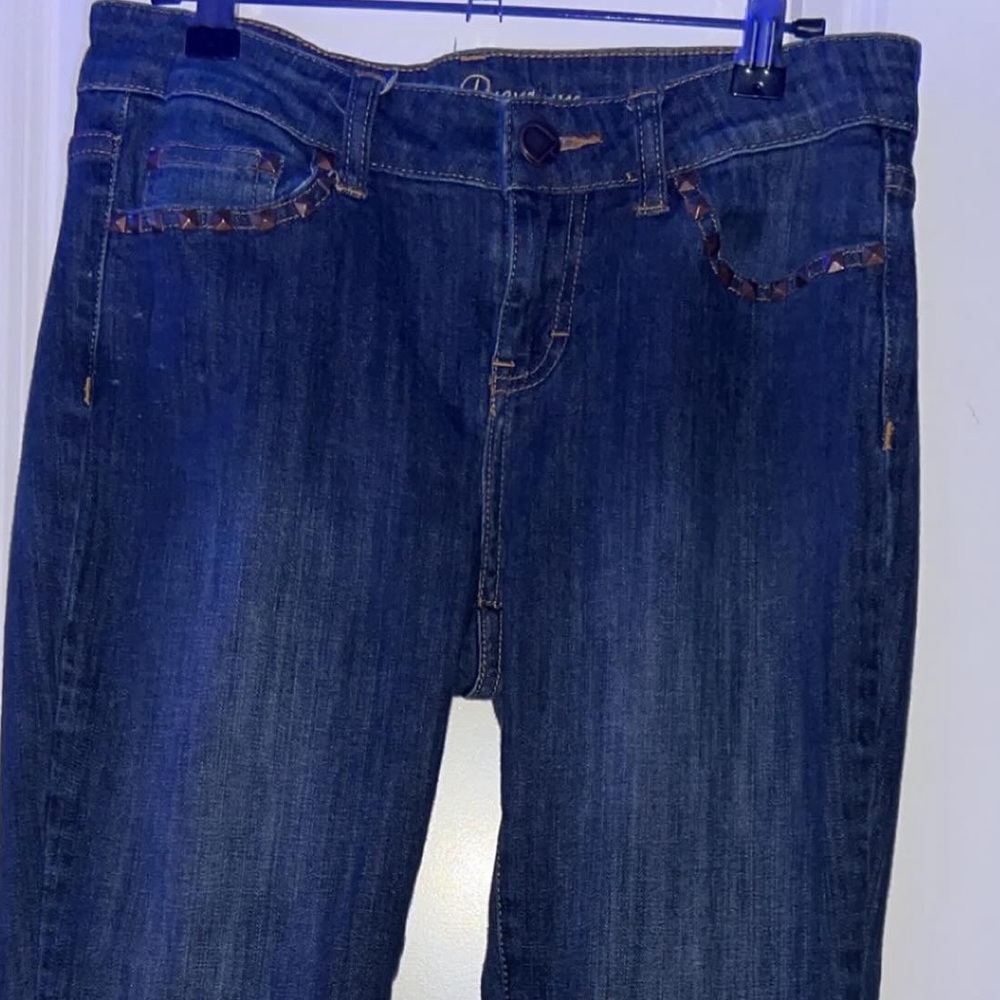 Cache premium studded women's jeans Size 8
